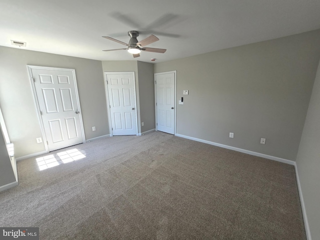 1248 Steed St, Ranson, WV 25438 - unfurnished bedroom with baseboards, carpet flooring, and a ceiling fan