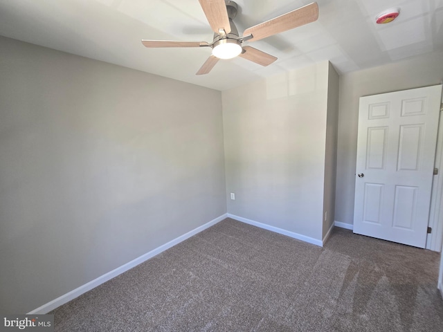 1248 Steed St, Ranson, WV 25438 - empty room featuring carpet, a ceiling fan, baseboards, and a smoke detector