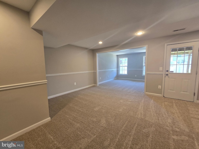 1248 Steed St, Ranson, WV 25438 - carpeted empty room with recessed lighting and baseboards