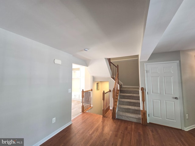 1248 Steed St, Ranson, WV 25438 - stairway featuring wood finished floors and baseboards