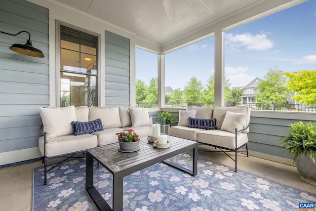 729 Highgate Row, Crozet, VA 22932 - sunroom / solarium featuring an outdoor hangout area and healthy amount of natural light