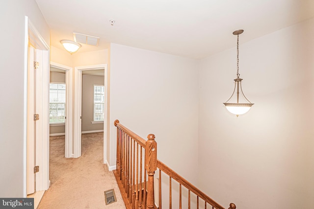 11919 Little Seneca Pkwy, Clarksburg, MD 20871 - hallway with an upstairs landing and light colored carpet