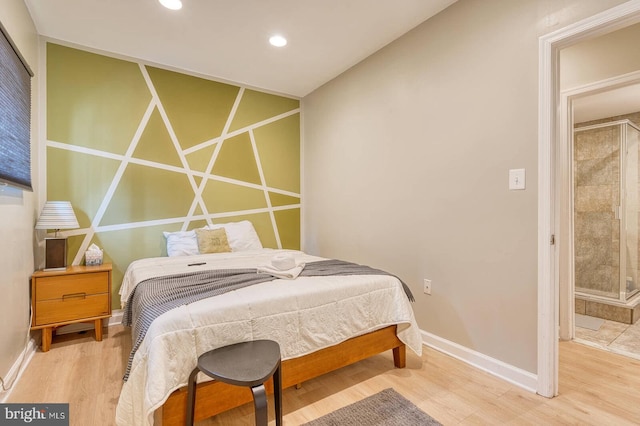 1337 Harvard St NW Unit 1, Washington, DC 20009 - bedroom featuring baseboards, recessed lighting, and wood finished floors