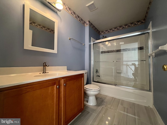 5 Primrose Dr, Burlington Township, NJ 08016 - bathroom with toilet, vanity, and combined bath / shower with glass door