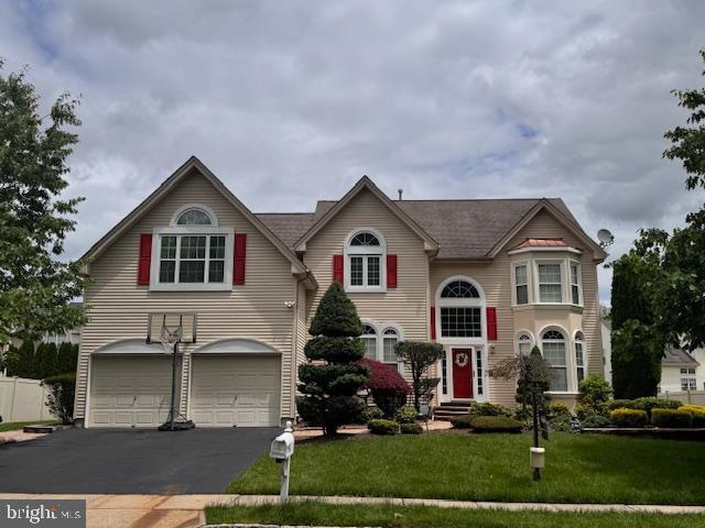 5 Wetherhill Way, Dayton, NJ 08810 - view of front of property featuring an attached garage, driveway, and a front yard