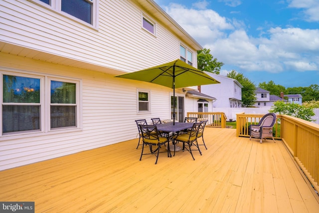 5 Wetherhill Way, Dayton, NJ 08810 - wooden terrace with outdoor dining space