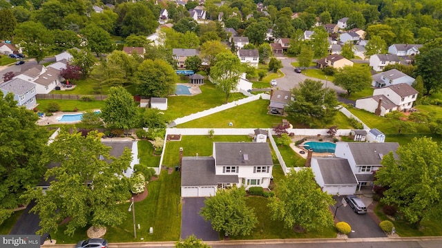 5 Wetherhill Way, Dayton, NJ 08810 - aerial perspective of suburban area featuring a pool