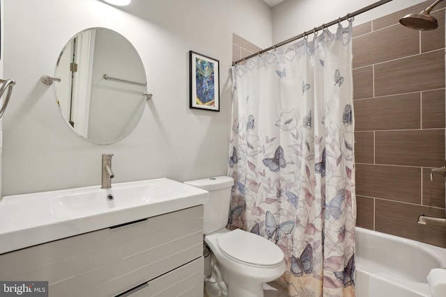 3615 10th St NW Unit A, Washington, DC 20010 - bathroom featuring toilet, vanity, and shower / bathtub combination with curtain