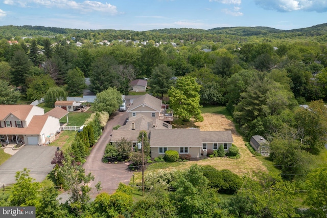 1104 N Pleasantview Rd, Pottstown, PA 19464 - aerial view of property and surrounding area featuring a forest