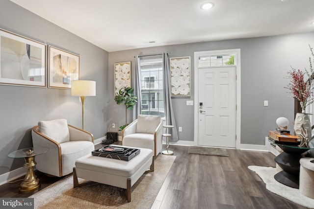 117 King St Unit A, Bensalem, PA 19020 - foyer featuring wood finished floors, baseboards, and recessed lighting