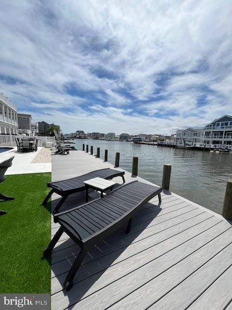 11 Selma Dr, Manahawkin, NJ 08050 - dock area with a water view and a yard