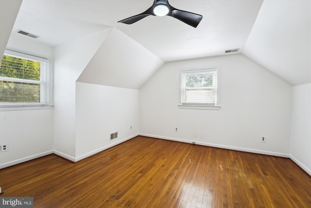 6775 Amherst Rd, Bryans Road, MD 20616 - additional living space with plenty of natural light, hardwood / wood-style floors, lofted ceiling, and baseboards