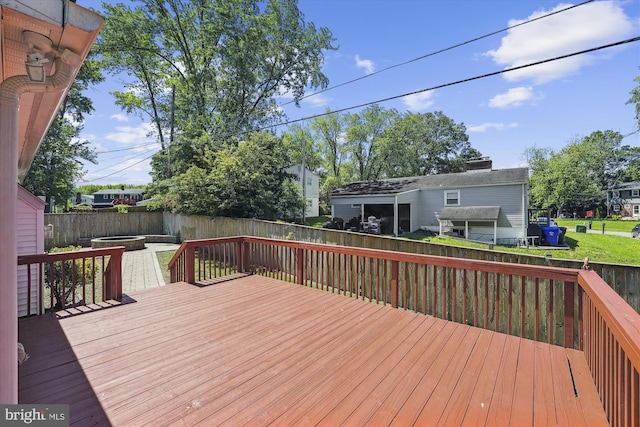 6775 Amherst Rd, Bryans Road, MD 20616 - wooden deck featuring a fenced backyard