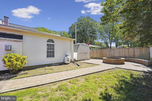 6775 Amherst Rd, Bryans Road, MD 20616 - view of yard with a fire pit and a patio area