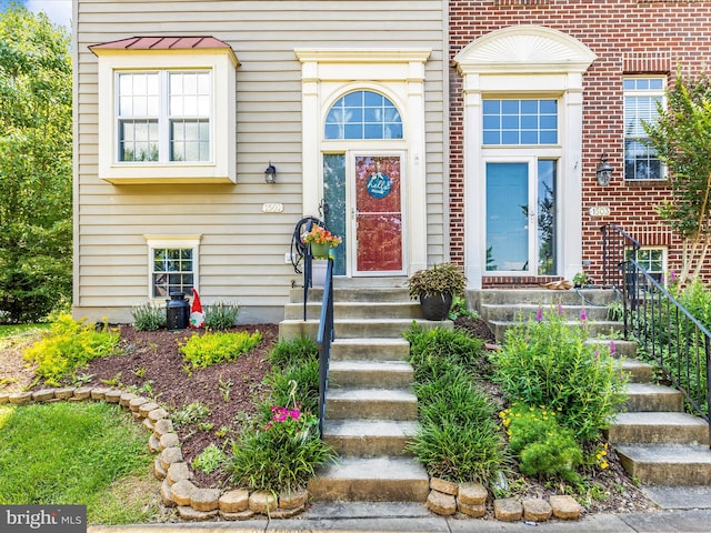 1501 Rambling Way, Frederick, MD 21701 - doorway to property with brick siding
