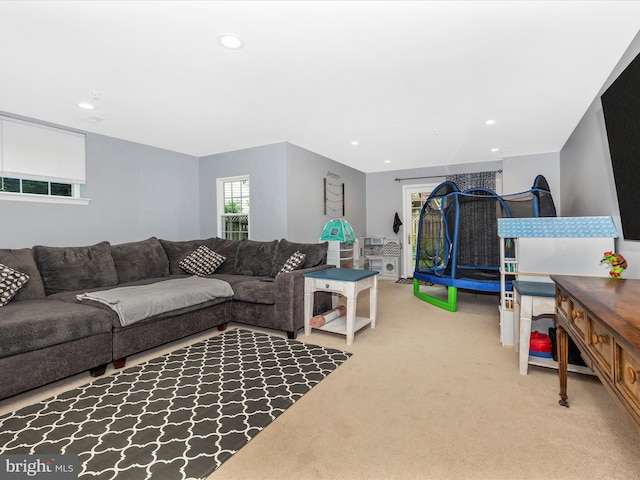 1501 Rambling Way, Frederick, MD 21701 - carpeted living room with recessed lighting