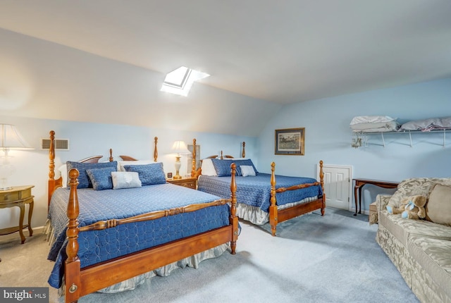 419 Coffee Goss Rd, Marietta, PA 17547 - carpeted bedroom featuring a skylight and lofted ceiling