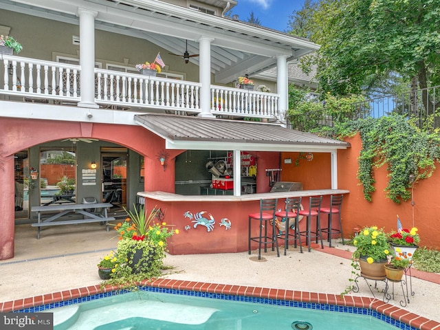 419 Coffee Goss Rd, Marietta, PA 17547 - swimming pool featuring ceiling fan and a patio area
