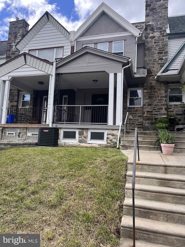 1712 W 65th Ave, Philadelphia, PA 19126 - multi unit property with stone siding and a chimney