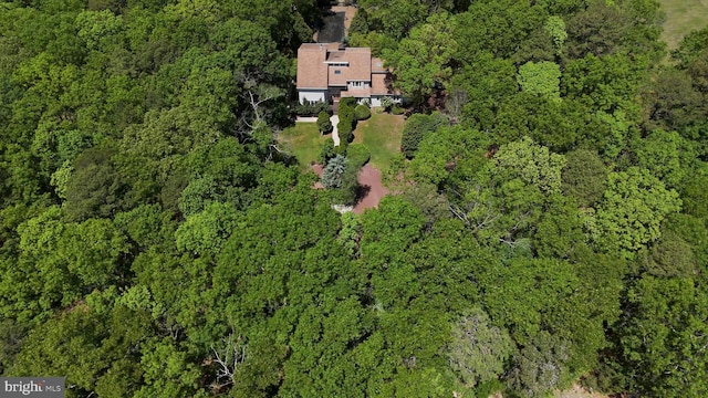 437 S 8th S, Galloway, NJ 08205 - aerial view of property and surrounding area featuring a heavily wooded area