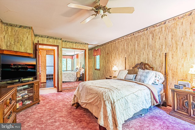 437 S 8th S, Galloway, NJ 08205 - bedroom with carpet flooring, ceiling fan, and multiple closets