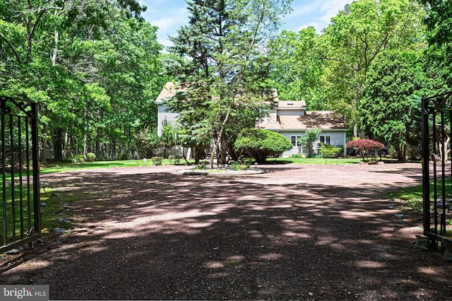 437 S 8th S, Galloway, NJ 08205 - view of dirt / gravel driveway featuring a gated entry