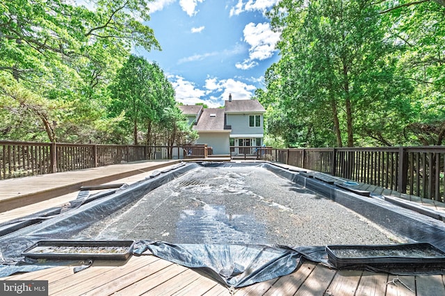 437 S 8th S, Galloway, NJ 08205 - view of pool with a wooden deck