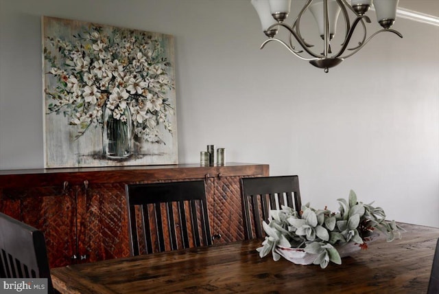 1318 Ribbon Limestone Ter SE, Leesburg, VA 20175 - dining room with a chandelier