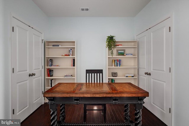1318 Ribbon Limestone Ter SE, Leesburg, VA 20175 - home office featuring dark wood-style floors