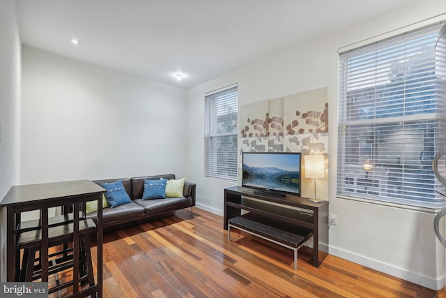 2213 S St Unit 1, Philadelphia, PA 19146 - living room featuring wood finished floors and baseboards