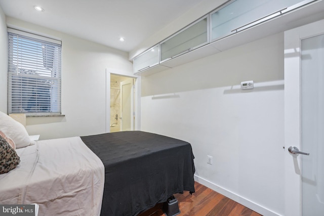 2213 S St Unit 1, Philadelphia, PA 19146 - bedroom featuring wood finished floors, baseboards, recessed lighting, and ensuite bathroom
