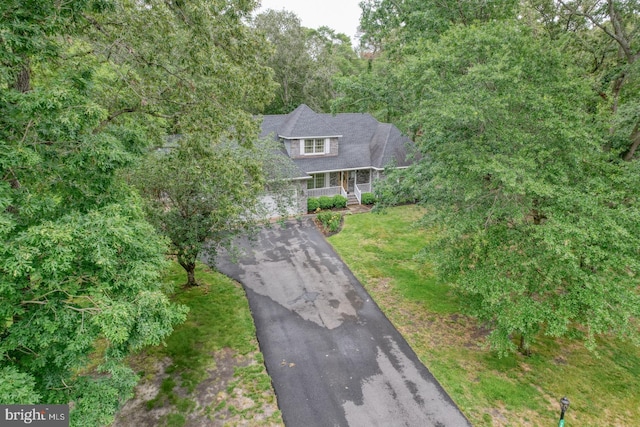 7857 Holly Branch Dr, Laurel, DE 19956 - aerial view of property and surrounding area with a heavily wooded area