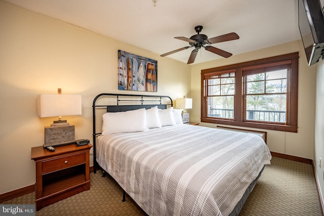 531 Glendale Rd Unit B302, Oakland, MD 21550 - carpeted bedroom with baseboards and a ceiling fan