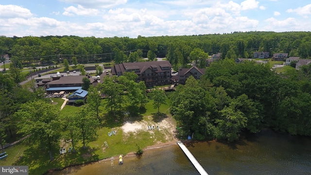 531 Glendale Rd Unit B302, Oakland, MD 21550 - aerial view of property's location with a forest and a nearby body of water
