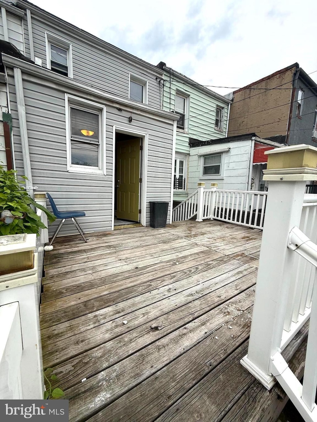 619 N Clinton St N, Baltimore, MD 21205 - view of wooden deck