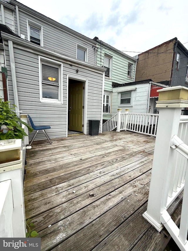 619 N Clinton St N, Baltimore, MD 21205 - view of wooden deck