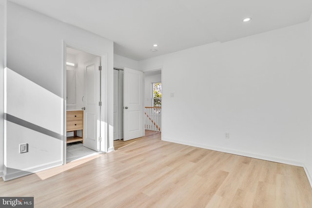 4016 35th St, Mount Rainier, MD 20712 - spare room featuring wood finished floors, recessed lighting, and baseboards