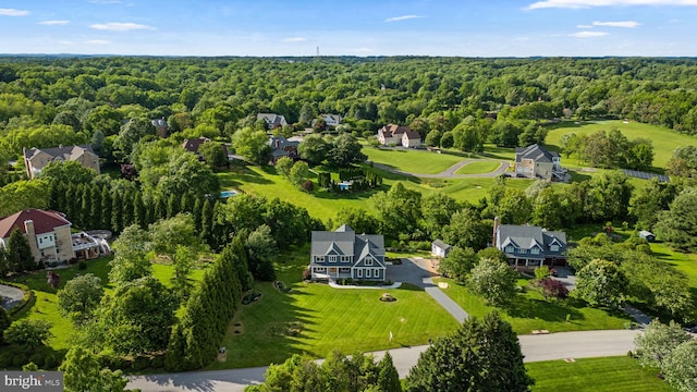 13492 Allnutt Ln, Highland, MD 20777 - aerial perspective of suburban area featuring a forest