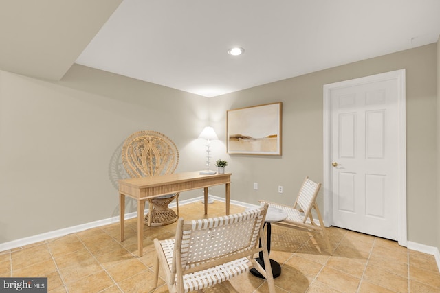 7504 Oldham Way, Alexandria, VA 22315 - office featuring baseboards, light tile patterned floors, and recessed lighting