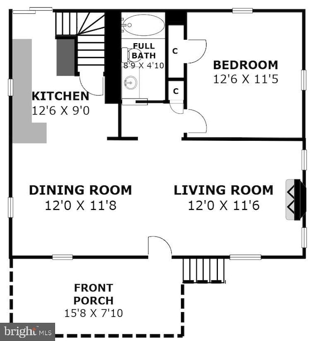 7906 Garland Ave, Takoma Park, MD 20912 - room layout