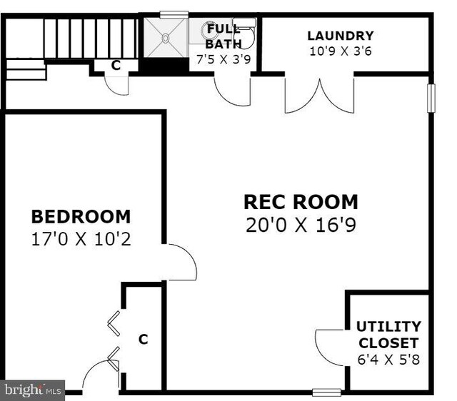 7906 Garland Ave, Takoma Park, MD 20912 - floor plan / room layout