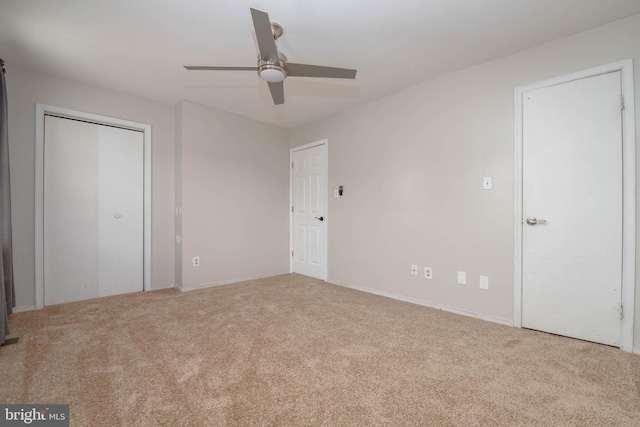 27 Holcumb Ct, Baltimore, MD 21220 - unfurnished bedroom with carpet floors, ceiling fan, and baseboards