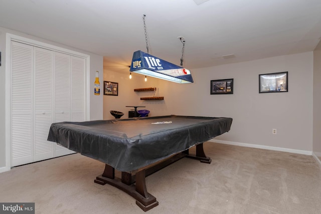 27 Holcumb Ct, Baltimore, MD 21220 - playroom featuring carpet flooring, baseboards, and billiards table