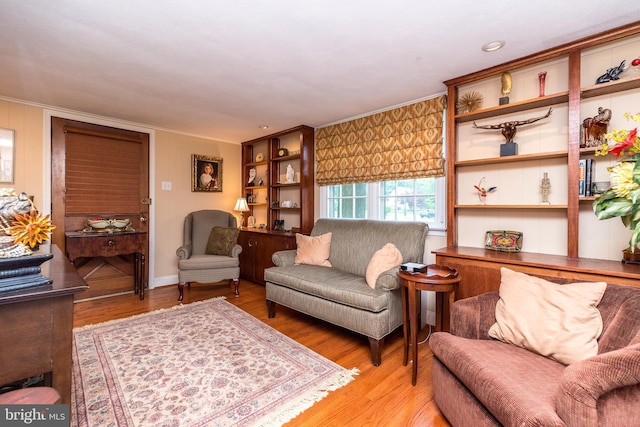 1431 Wheatsheaf Ln, Abington, PA 19001 - living area with crown molding and wood finished floors
