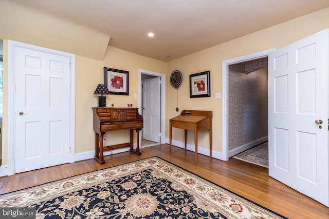 1431 Wheatsheaf Ln, Abington, PA 19001 - foyer with wood finished floors, baseboards, and recessed lighting