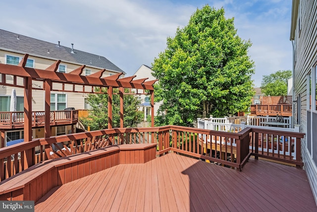 25366 Ashbury, Chantilly, VA 20152 - wooden deck with a pergola
