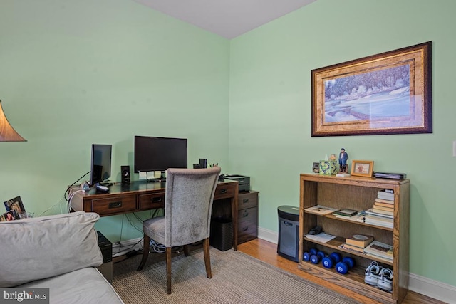 26360 Timbercreek Ln, Millsboro, DE 19966 - office with wood finished floors and baseboards