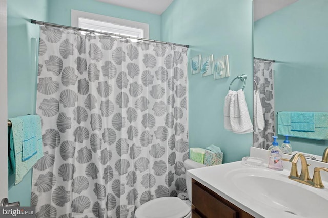 26360 Timbercreek Ln, Millsboro, DE 19966 - bathroom with vanity, toilet, and a shower with curtain