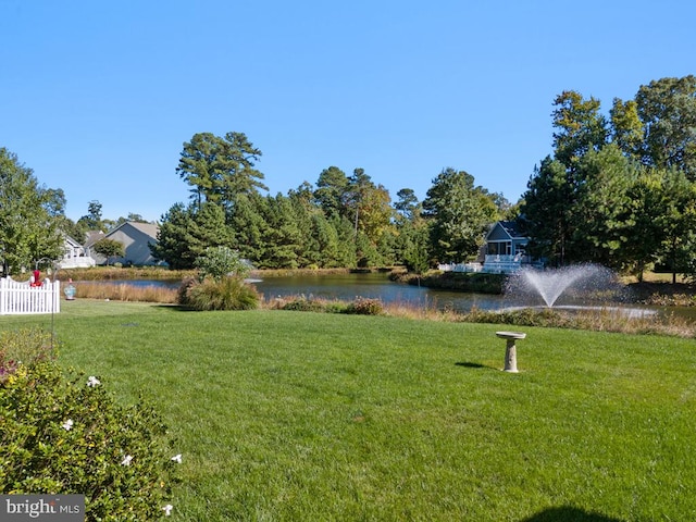 26360 Timbercreek Ln, Millsboro, DE 19966 - view of green lawn featuring a water view