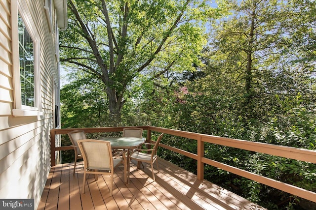 309 Conestoga Rd, Wayne, PA 19087 - wooden deck featuring outdoor dining space